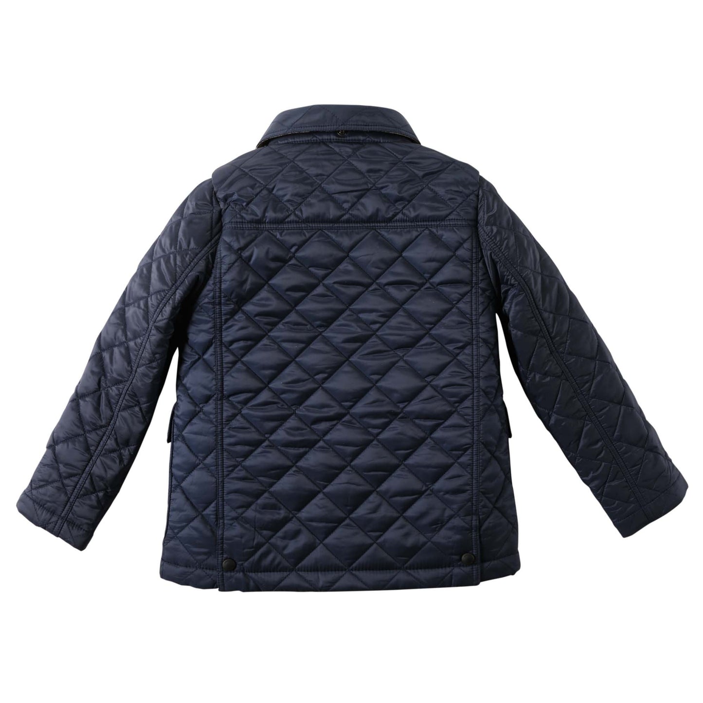 Baby Boys Ink Blue Padded Down Hooded Jacket