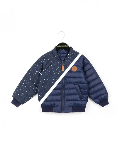Baby Dark Blue Reversible Puff Jacket