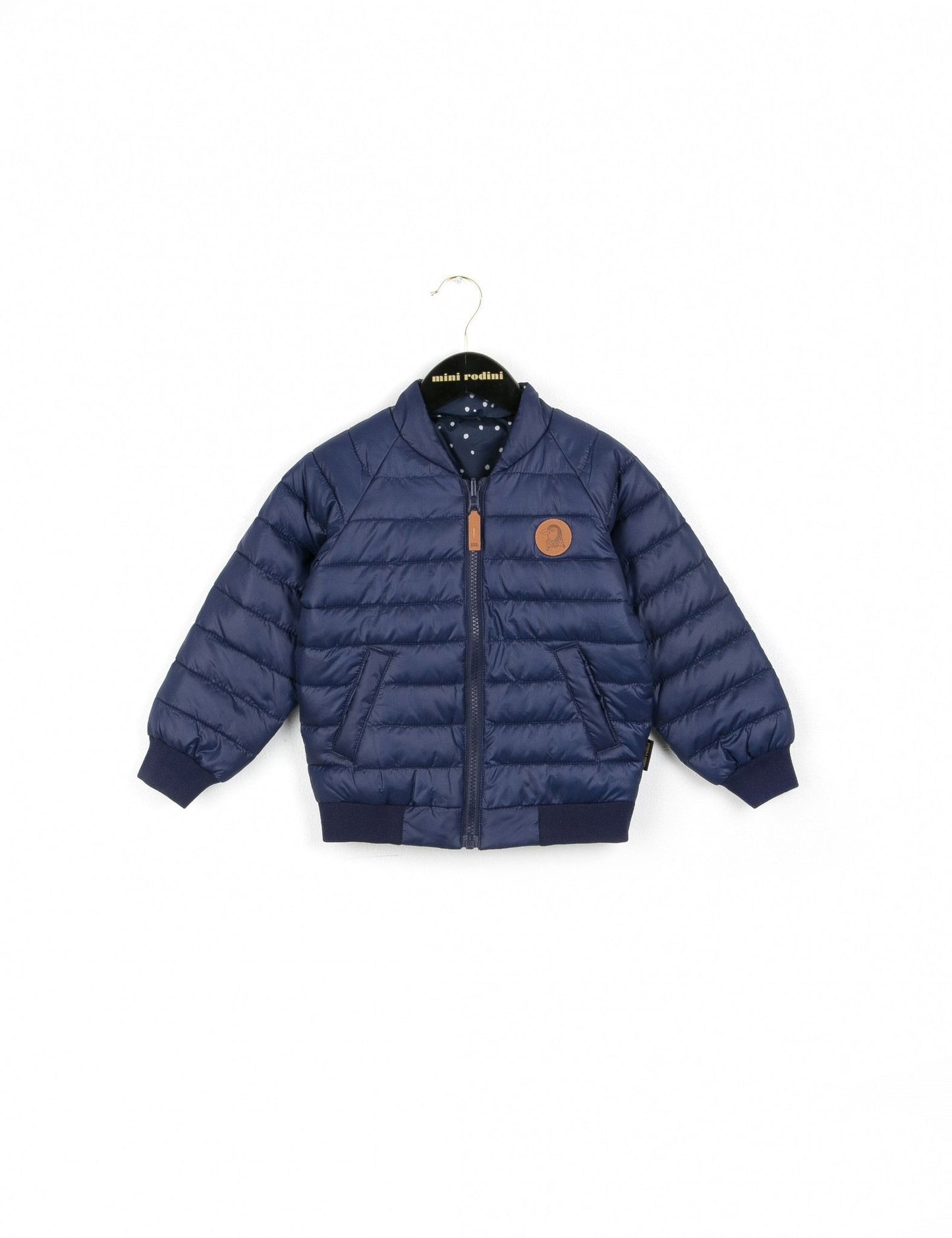 Baby Dark Blue Reversible Puff Jacket