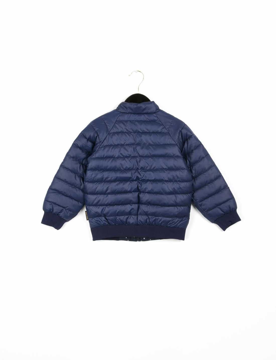 Baby Dark Blue Reversible Puff Jacket