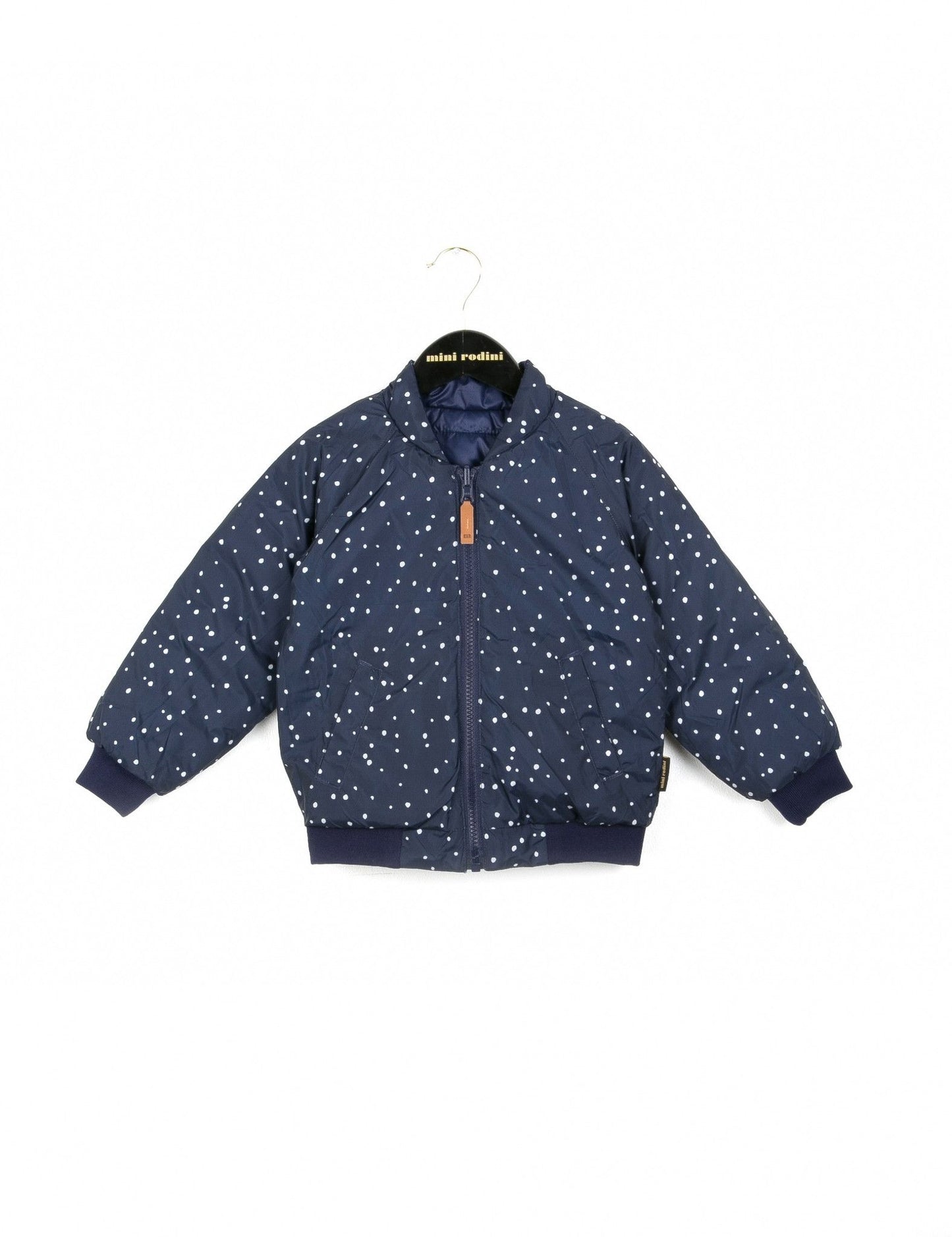 Baby Dark Blue Reversible Puff Jacket