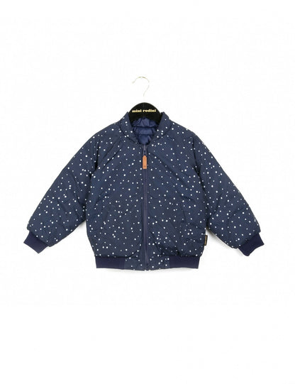 Baby Dark Blue Reversible Puff Jacket