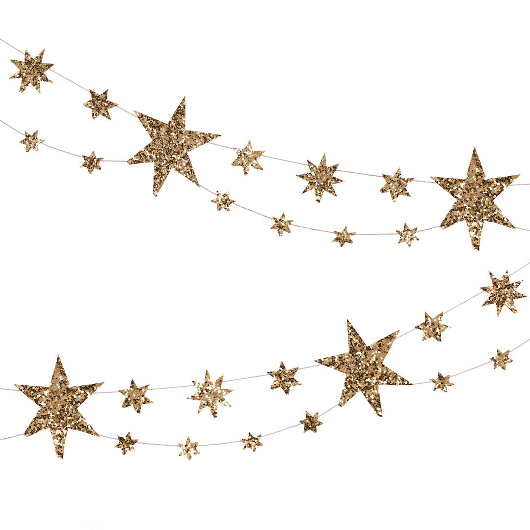 环保闪光星星花环