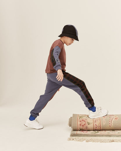 儿童黑色渔夫帽