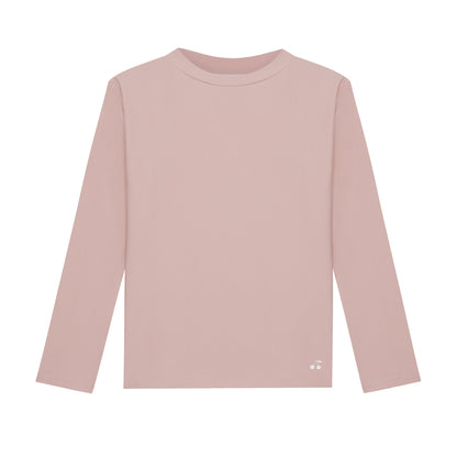 女童粉色Logo泳衣套装