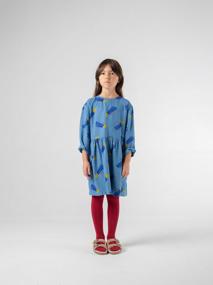Girls Blue Star Princess Dress