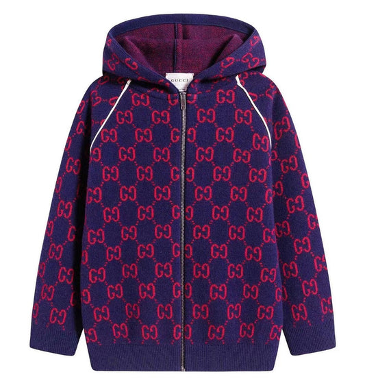 Boys & Girls Purple GG Cardigan