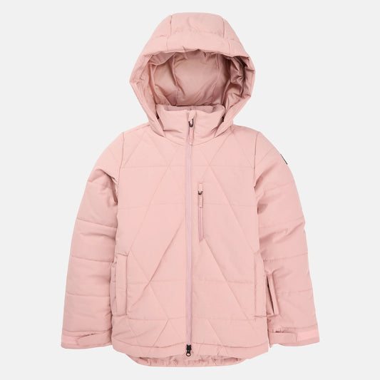 女童粉色滑雪服