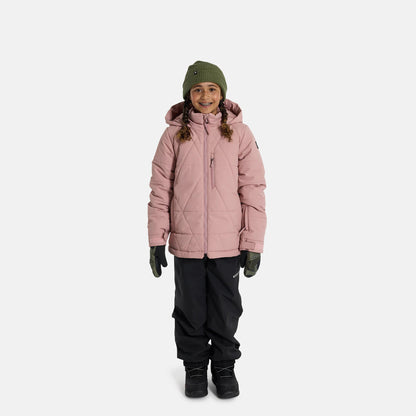 女童粉色滑雪服