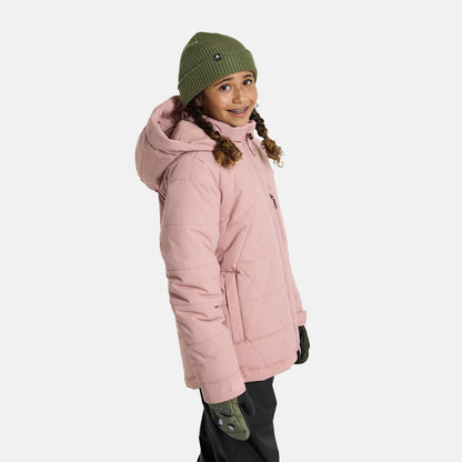 女童粉色滑雪服