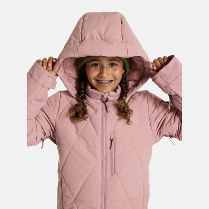 女童粉色滑雪服