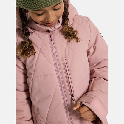 女童粉色滑雪服