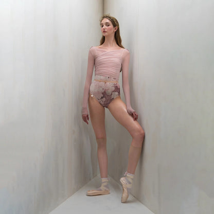 女士深粉色"ÉTOILE HOSIERY"芭蕾舞短款上衣(251CT70NX/dusty blush)