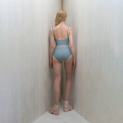 女士雾蓝色"TORCHON LACE"芭蕾舞连体衣(261LE20VS/misty blue)