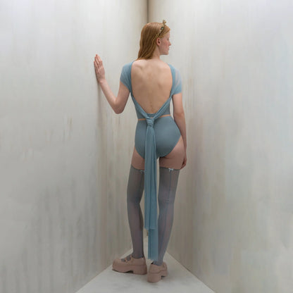 女士雾蓝色"VEIL LAISSÉ"芭蕾舞连体衣(261LE50TM/misty blue)