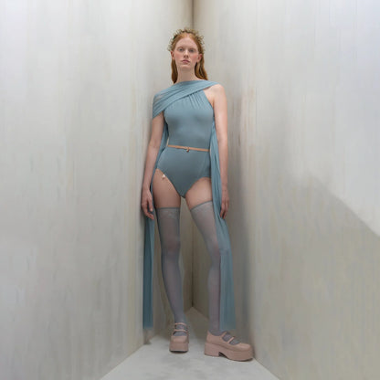 女士雾蓝色"VEIL LAISSÉ"芭蕾舞连体衣(261LE50TM/misty blue)