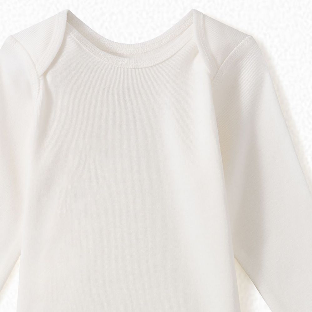 婴儿白色棉套装