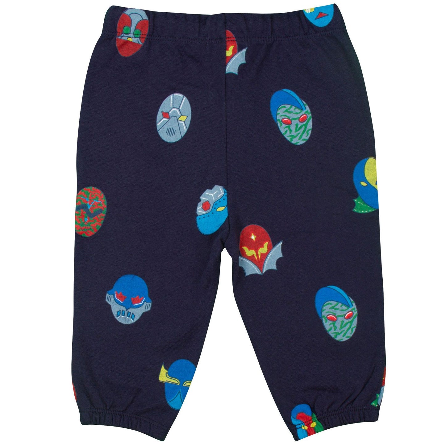 Loppie Baby Navy Blue Stella Super Heroes Printed Trousers