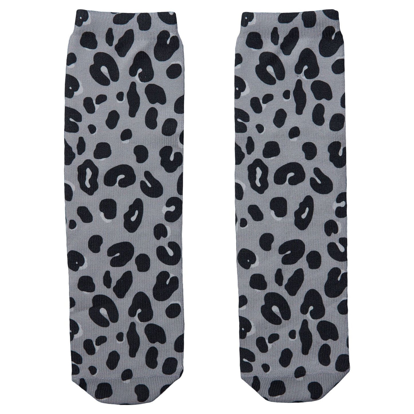 Trumpet Baby Pink&Grey Leopard Printed Socks