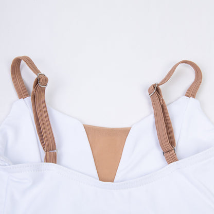 女童白色芭蕾舞连体衣(DAD1930M/white)