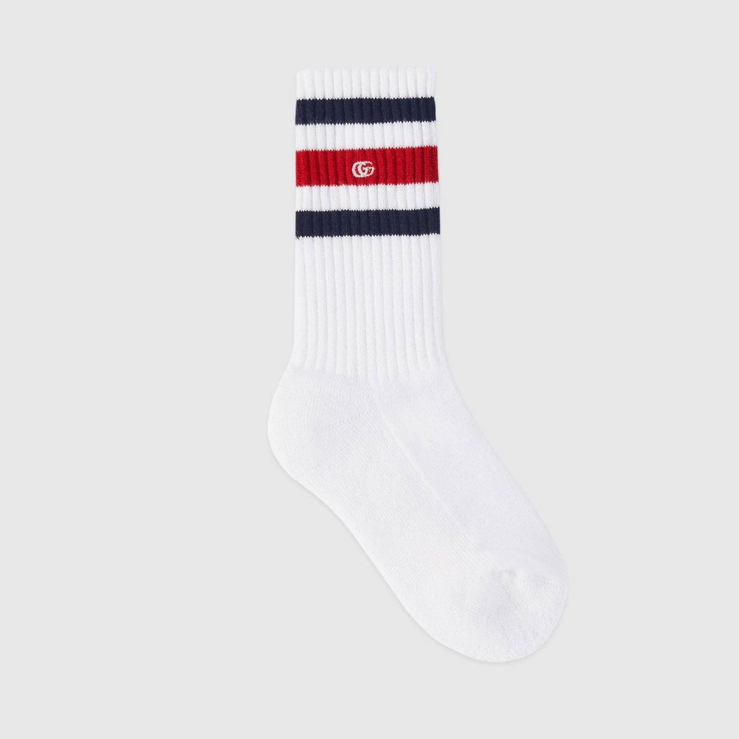Boys White & Blue Cotton Socks