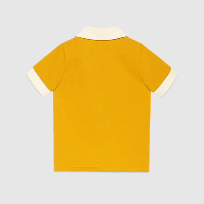 Girls Yellow Strawberry Polo Shirt