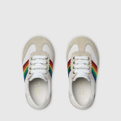 Baby White & Chromatic Stripes Shoes