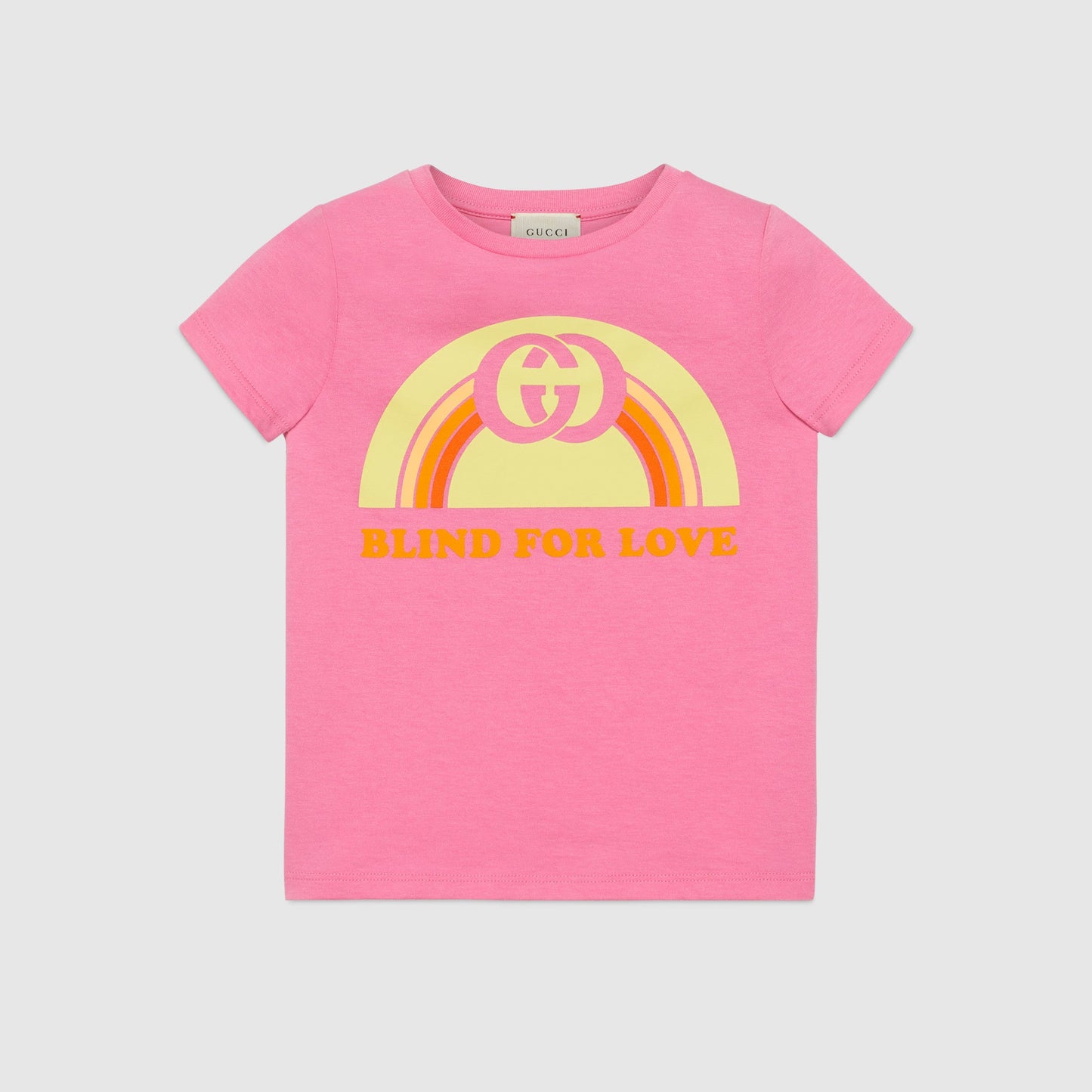 Girls Pink Cotton T-shirt