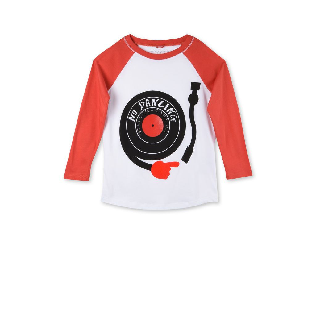 Boys Red No Dancing Print Max T-Shirt