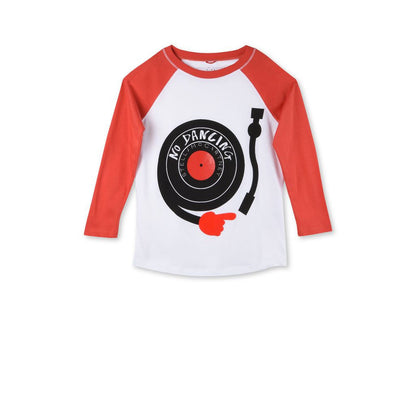 Boys Red No Dancing Print Max T-Shirt