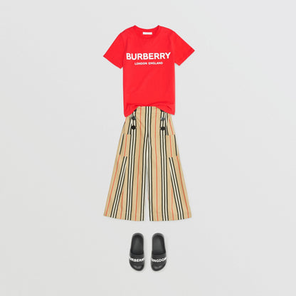 Boys & Girls Red Logo Cotton T-shirt