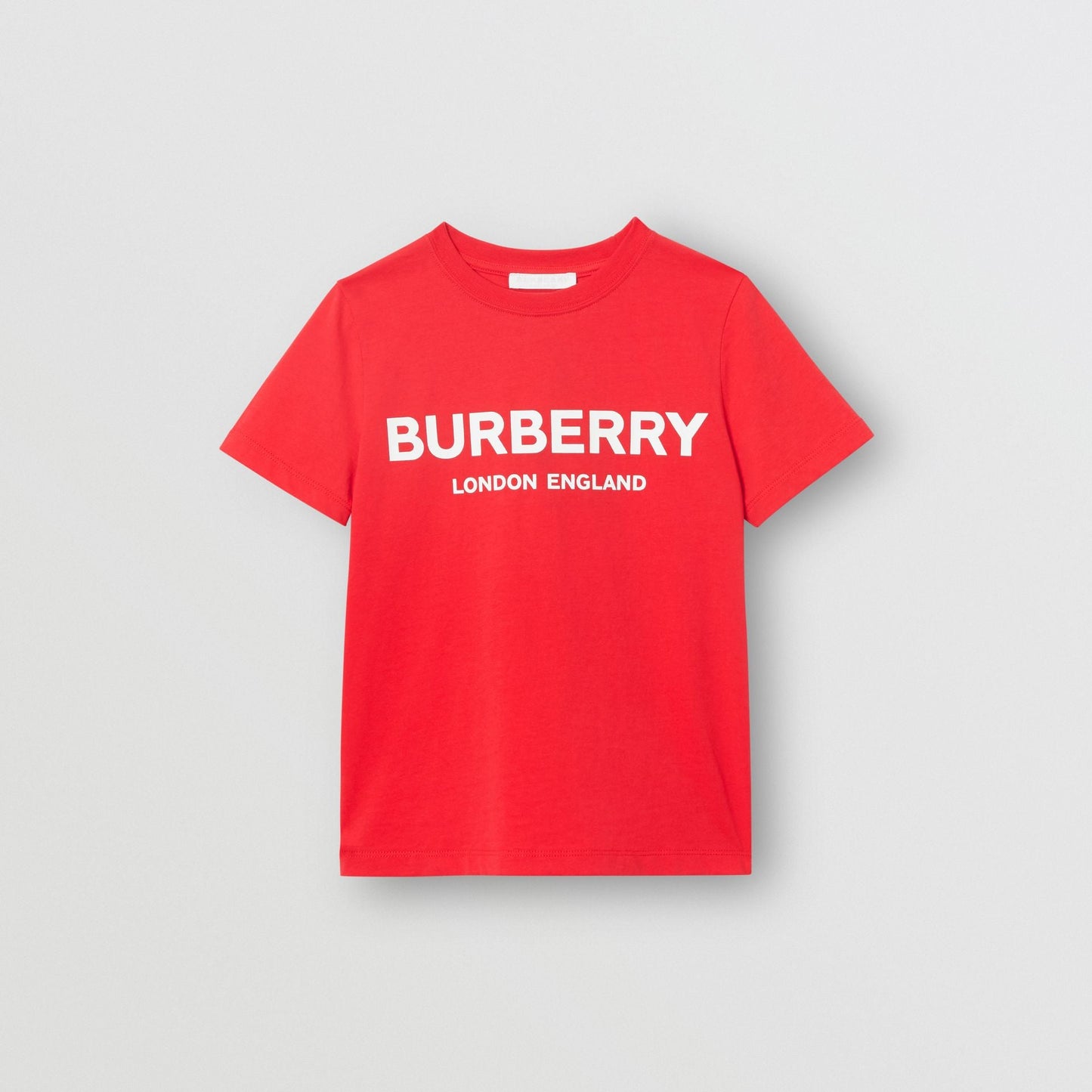 Boys & Girls Red Logo Cotton T-shirt
