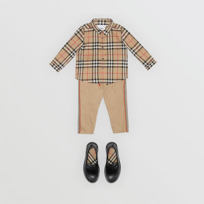 Baby Boys Archive Beige Cotton Shirt
