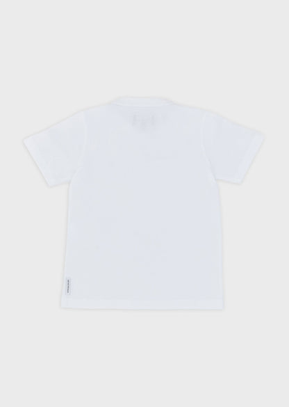 Boys White Cotton T-shirt