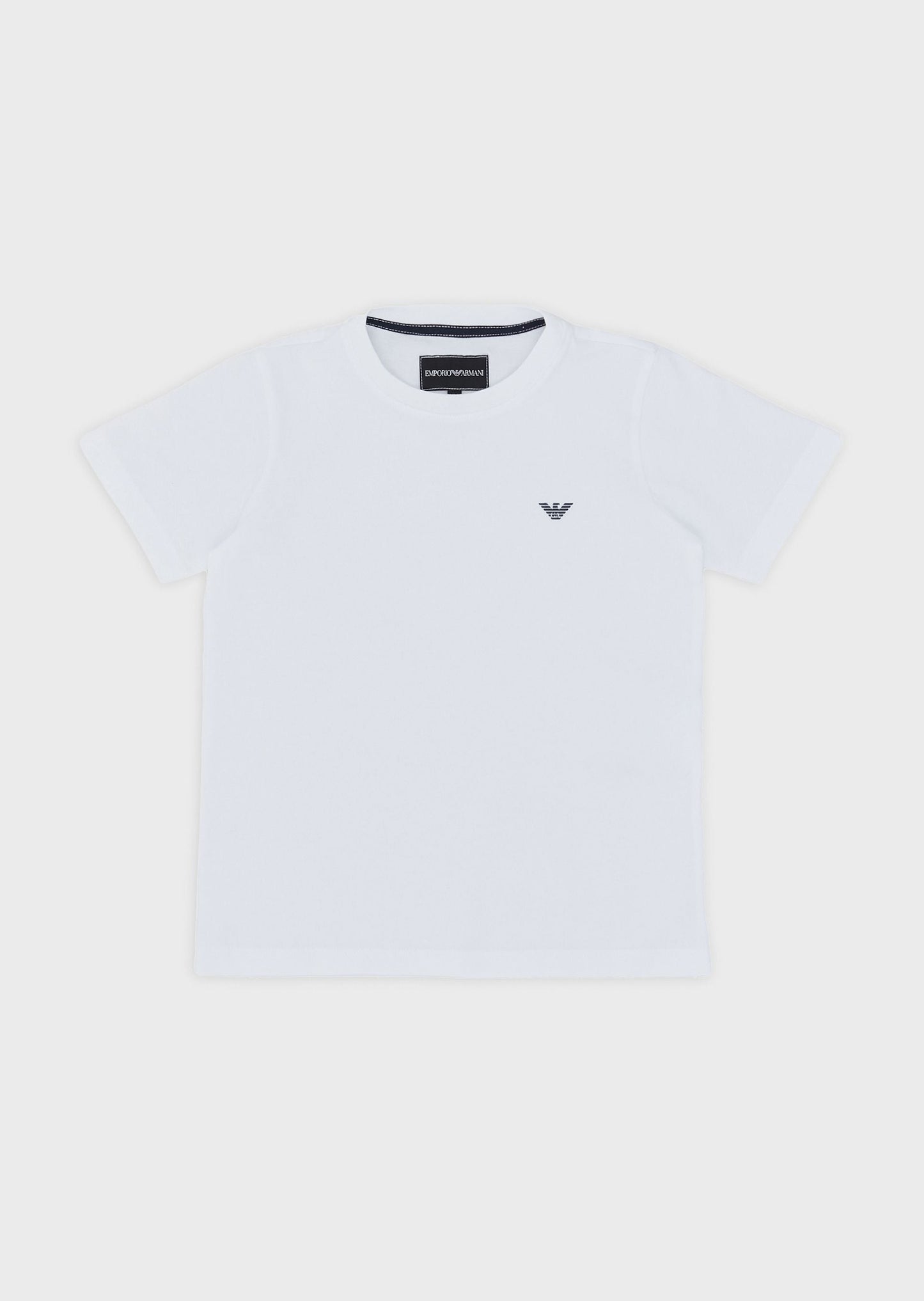 Boys White Cotton T-shirt