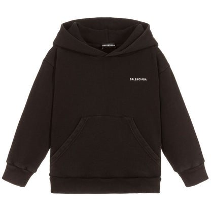 Boys & Girls Black Cotton Sweatshirt