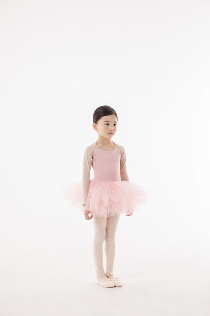 女童粉色芭蕾舞连体衣