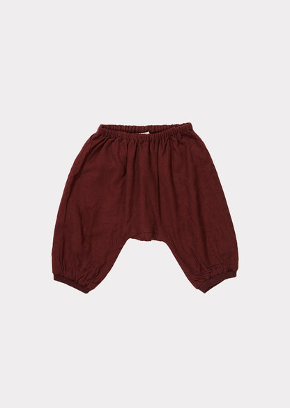 女婴巧克力棉长裤