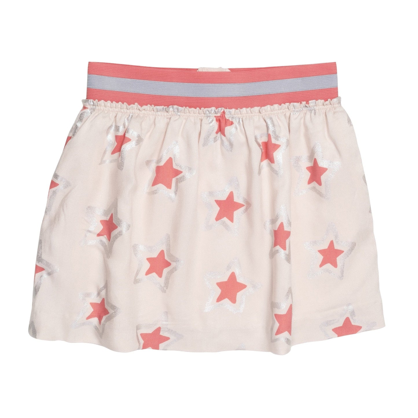 Girls Pearl Pink Star Printed Trims 'Sue' Skirt