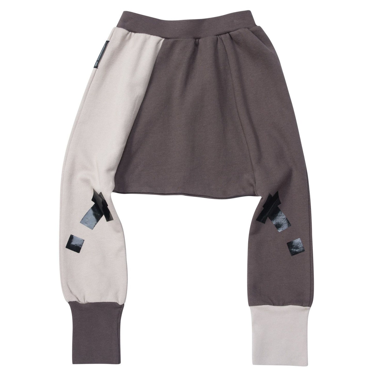 Boys&Girls Dark Grey Trousers With Black X Printed