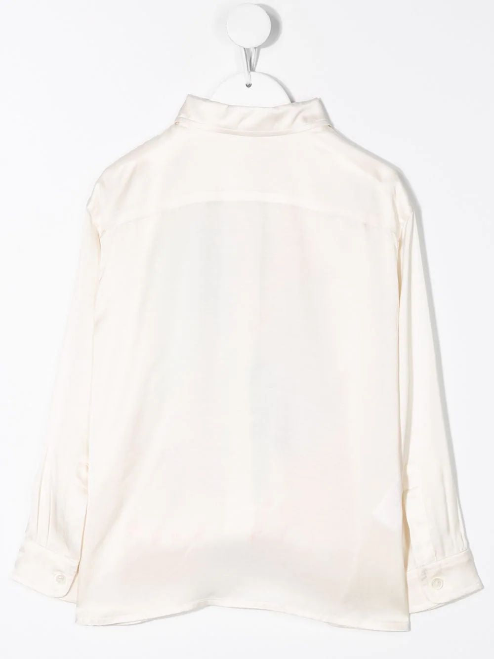 女童白色图案衬衫