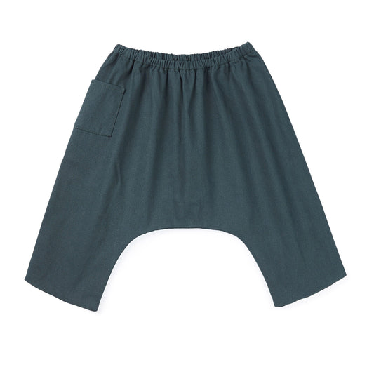 婴儿深灰色棉长裤