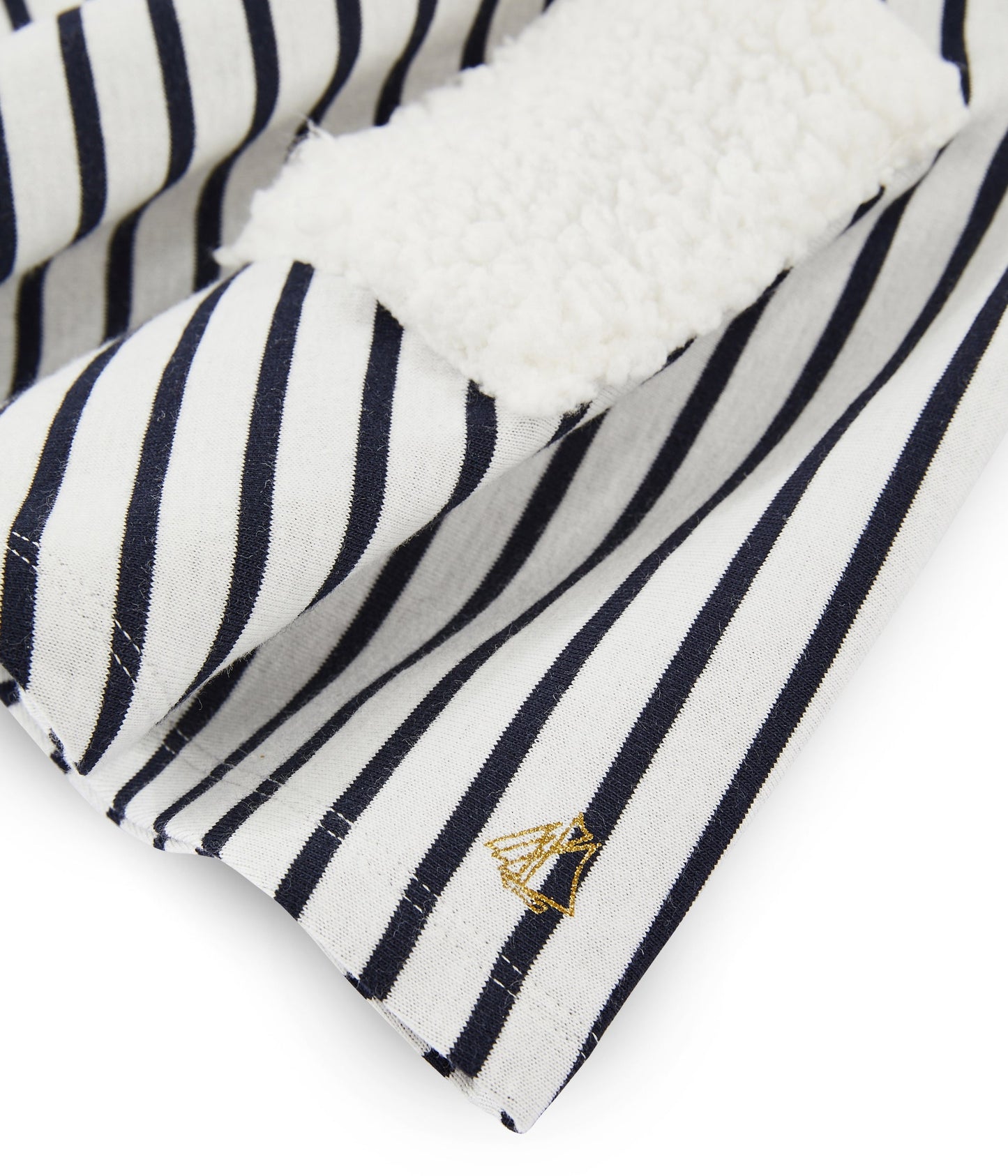 女童白色条纹棉短裙