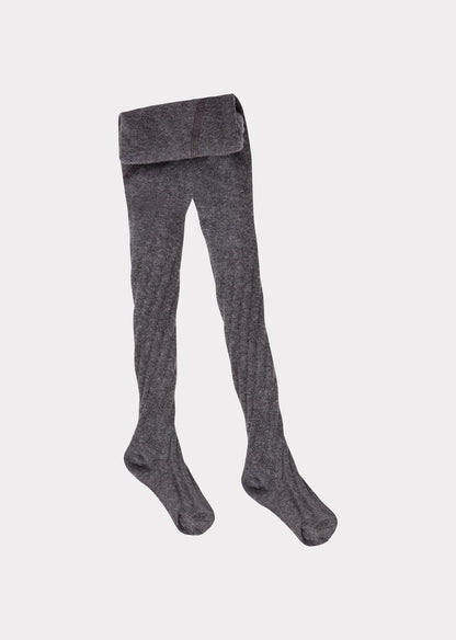 Baby Girls Grey Cotton Tights