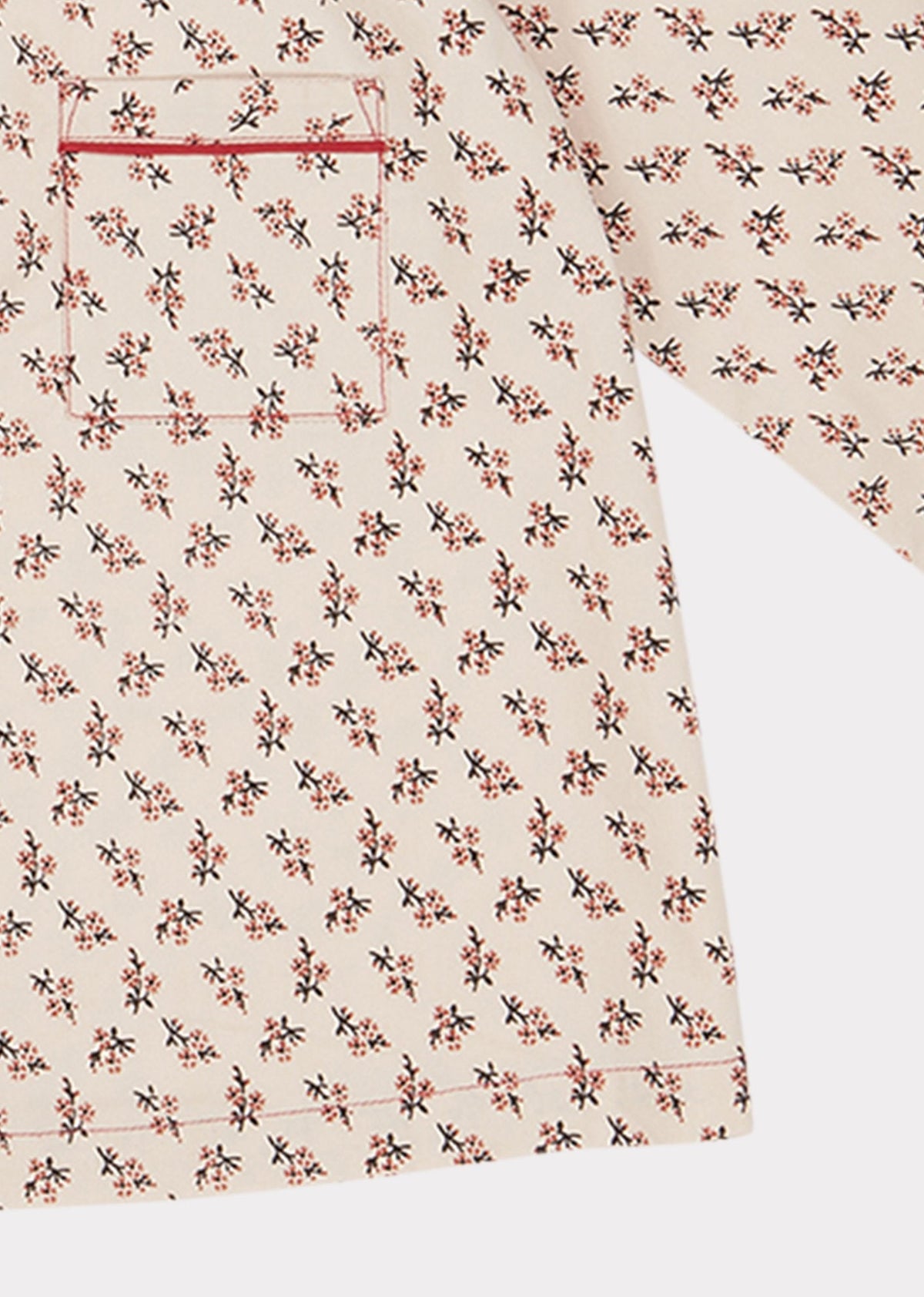 Girls Pink Floral Cotton Shirt