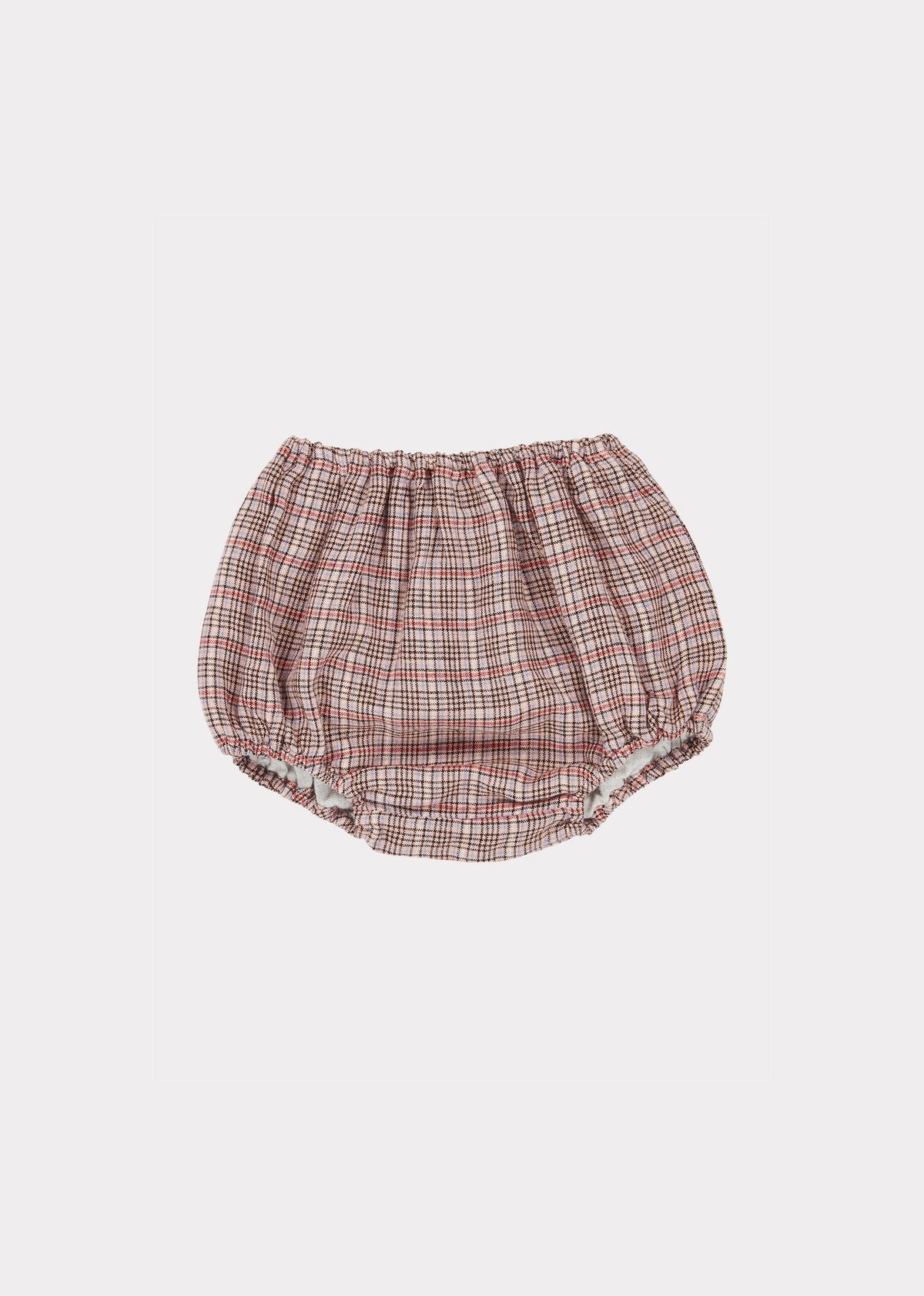 Baby Girls Pink Check Cotton Shorts
