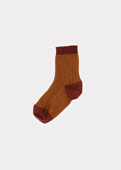 Boys & Girls Mustard Cotton Socks