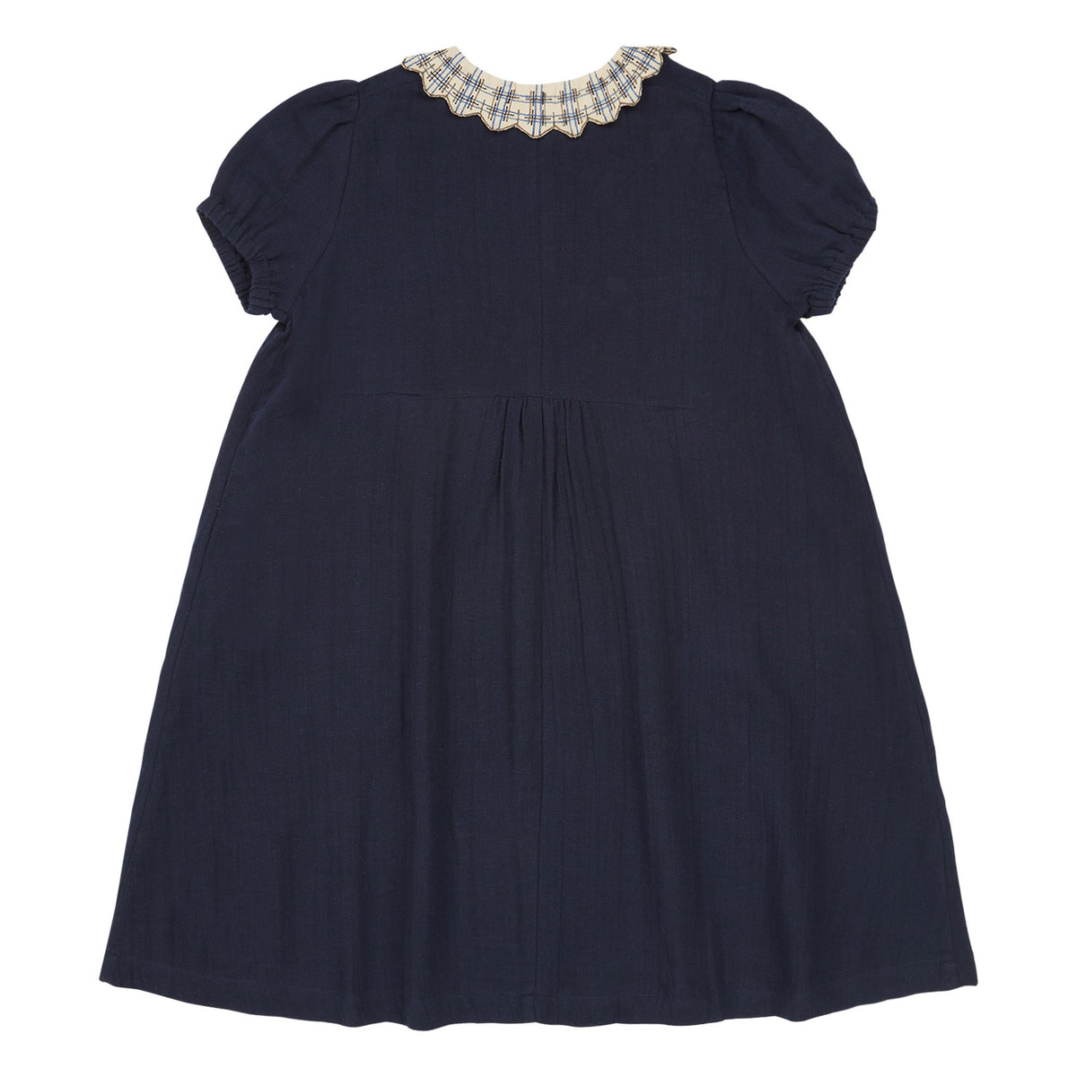 Girls Dark Navy Cotton Dress