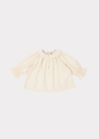 Baby Girls White Cotton Top