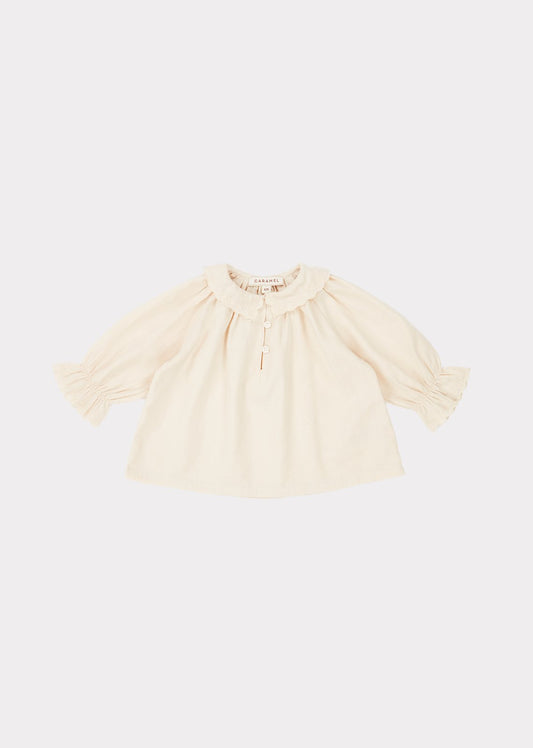 Baby Girls White Cotton Top
